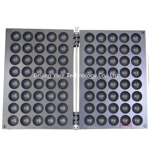 Machine à gaufres commerciale en acier inoxydable à 40 grilles, contrôle tactile, thermostat réglable - Équipement professionnel pour gaufres bulles style Hong Kong - Product Image 4