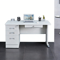 Bureau contemporain en bois et métal durable, écologique, avec rangement, taille personnalisable, garantie 5-10 ans, pour usage scolaire et hospitalier