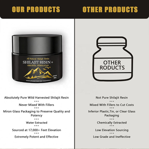 Resina di Shilajit Selvatica dell'Himalaya 100% Pura e Biologica Certificata Halal - Estratto Vegetale di Grado Alimentare Ricco di Acido Fulvico, Testato in Laboratorio - Product Image 3