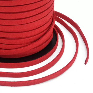 Cuerda de cuero de terciopelo coreano de 5 mm y 45 m, cordón redondo de macramé para hacer pulseras y collares DIY - Product Image 2