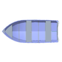 Bateau de pêche sportif en alliage d'aluminium léger pour plongeur, durable, écologique, faible entretien et usage récréatif