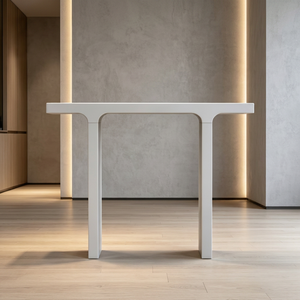 Designer Light Luxury Italian Marble <b>Console</b> <b>Table</b> Curved Glass Wood Living Room Bedroom House Villas Hotels <b>Storage</b> Model - Product Image 1