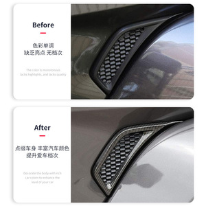 Paneles Decorativos para Ventilación de Capó y Guardabarros para Jeep Wrangler JL, Cubierta de ABS con Patrón de Carbono Negro, 2018 2019 2020 2021 2022 2023 - Product Image 4