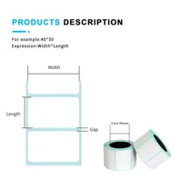 Etiquetas de Precio Personalizadas, Etiquetas Adhesivas Térmicas Directas para Estantes, Etiquetas de Pesaje con Logotipo e Impresión de Contenido Personalizados