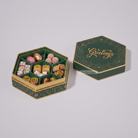 Caja Rígida Personalizada Premium a Prueba de Grasa para Baklava, Caja de Regalo de Lujo para Dulces Árabes con Inserto de EVA