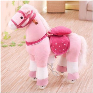 Giocattolo Meccanico Unicorno Cavalcabile con Ruote per Bambini <span class=keywords><strong>e</strong></span> Adulti con Suono Realistico, Unicorno Fantastico da Cavalcare - Product Image 2