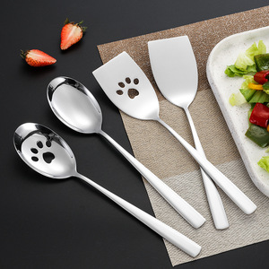 Cuchara de Servir de Acero Inoxidable 304 de Grado Alimenticio para Buffet y Uso en Hoteles, Diseño de Color Sólido - Product Image 2