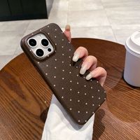 Texture en cuir couleur bonbon TPU antichoc pour iPhone 14 Pro 15 15 Pro Max coques de téléphone Ultra mince Anti-chute couverture arrière 16 Pro