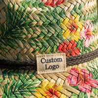 Chapeaux de soleil en paille sombrero d'été en gros, chapeaux de sauveteur de plage et sacs, chapeaux de protection solaire UV colorés pour femmes 2025