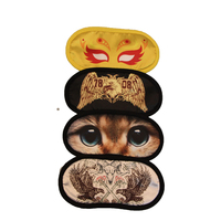 Masque de sommeil rembourré personnalisé avec logo, en polyester, avec sangle élastique, idéal pour les cadeaux de soins personnels sur le thème des dessins animés et de l'anime – Fournisseur direct usine