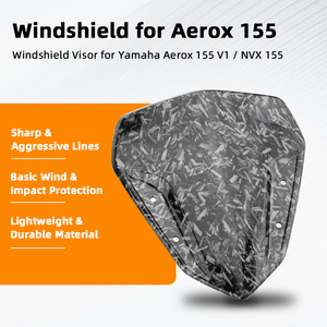ชิวหน้ารถมอเตอร์ไซค์ สำหรับ Yamaha NVX155 AEROX155 V1  แบบใส  วัสดุ PC  ชิวบังลม  ปรับแต่งได้ - Product Image 4