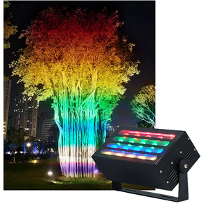 Lámpara reflectante IP65 40W RGBW LED Matrix Flood Light Cambio de colores automático Rainbow DMX512 Paisaje Luces de escenario para KTV - Product Image 3