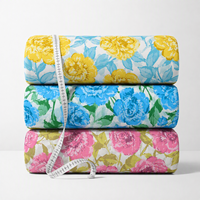 Tissu imprimé floral 100% coton 40s X 40s, tissu vintage à fleurs pour robe, couture de vêtements pour femmes