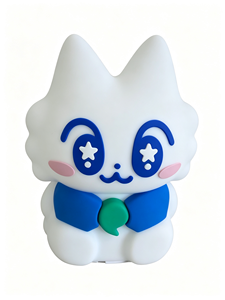 Veilleuse en silicone en forme de chat de dessin animé, lampe LED rechargeable à commande tactile, veilleuse de chevet en silicone souple pour enfants, décoration de chambre - Product Image 6