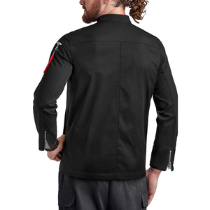 Diseños de Uniformes para Restaurantes, Chaqueta de Chef Ejecutiva Italiana con Logotipo, Uniforme de Chef para Hombre - Product Image 3