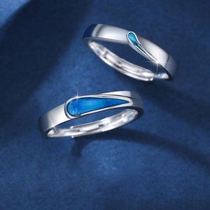 Anillos De Pareja Platinum Plated <b>Ring</b> Rupert's Tears Adjustable Open <b>Couple</b> <b>Rings</b> for Wedding <b>Ring</b> Jewelry - Product Image 4
