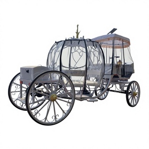 Carroza de Calabaza Eléctrica Blanca para Bodas, Venta al por Mayor, Carroza de Caballos de Calabaza para Bodas en Oferta - Product Image 6