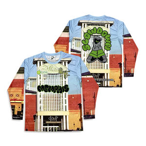 Camisetas de fútbol manga larga personalizadas sublimación diseño poliéster bordado Logo fútbol Jersey - Product Image 2