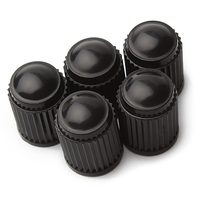 Capuchons de valve de pneu noirs économiques en plastique pour valve Schrader