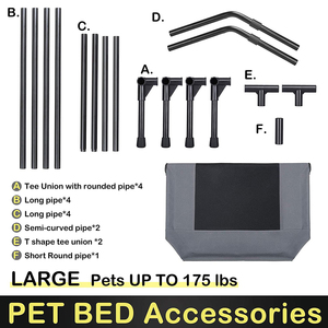 Nuovo Prodotto in Offerta: Letto per Cani Rialzato, Pieghevole, Impermeabile e Traspirante con Copertura Rimovibile, Lettino Portatile per Animali - Product Image 3