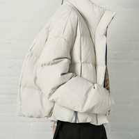 Chaqueta de Cuero QLYP de Invierno, Impermeable, Cortavientos y Transpirable, Tallas Grandes, Diseño de Bufanda Corta, Manga Larga, Cuello Alto con Cremallera, a la Moda