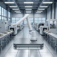 Robot Colaborativo Humanoide de 6 Ejes FR5, Carga Útil de 5 kg, Componentes Centrales de Motor y PLC, Clasificación IP54/IP65, Brazo Robótico de Alta Precisión