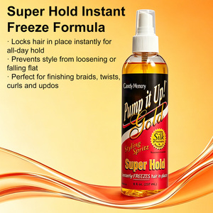 Großhandel Gold Styling Spritz Super Starker Halt Haarstyling-Spray Verhindert Haarwiederzugsphänomene für Flechter - Product Image 2