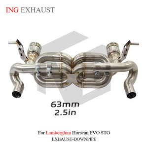 Échappement Valvetronic ING, double tuyau en X, en acier inoxydable, pour Lamborghini <span class=keywords><strong>Huracan</strong></span> EVO <span class=keywords><strong>STO</strong></span> sans soupape, pièces de performance automobile - Product Image 5
