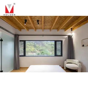 조정 가능한 기능 자연 호텔 가구 현대 맞춤형 나무 더블 침대 호텔 리조트 침실 세트 로비 가구
