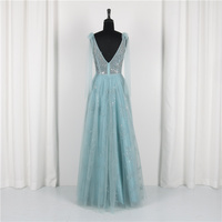 Nouvelles arrivées : Robe de soirée sexy à col en V, broderie perlée, coupe princesse, grande taille, lavable, style A-line
