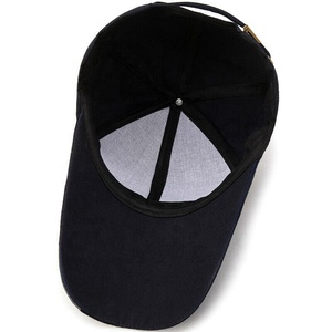 Casquette de sport 5 panneaux en coton denim satiné, séchage rapide, style classique uni, boucle métallique, unisexe adulte, pour activités de plein air - Product Image 4