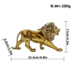 Modelli <span class=keywords><strong>di</strong></span> Sculture in Resina Personalizzate all'Ingrosso, Souvenir Decorativi <span class=keywords><strong>per</strong></span> Aziende - Statue Moderne <span class=keywords><strong>di</strong></span> Leoni Dorati in Poliresina <span class=keywords><strong>per</strong></span> <span class=keywords><strong>Negozi</strong></span> - Product Image 6