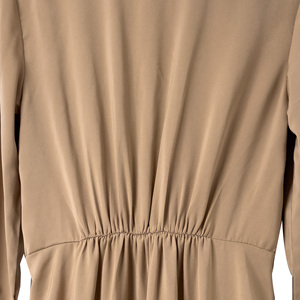 Vestido largo coreano <span class=keywords><strong>de</strong></span> oficina Bazin Rich sólido Formal para <span class=keywords><strong>mujer</strong></span> <span class=keywords><strong>de</strong></span> talla grande elegante para <span class=keywords><strong>mujer</strong></span> caqui <span class=keywords><strong>cortavientos</strong></span> Maxi Casual Vintage vestido - Product Image 6