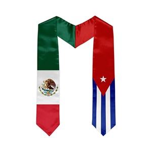 México Filipinas Bandera mixta Estola de graduación Faja Bandera mexicana Faja de graduación para Graduados Internacionales - Product Image 6