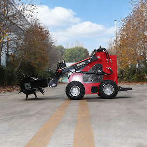 รถตักล้อยางขนาดเล็ก Spot Factory Mini Skid Steer Loader พร้อมหัวขุดดิน รับประกัน 2 ปี เครื่องยนต์ดีเซล EPA พร้อมมอเตอร์ปั๊มของ Kubota - Product Image 1