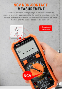 VC890C+ รุ่นมืออาชีพ พร้อมเทคโนโลยี True RMS 0-1000V/0.01mA-20A (0.01% + 1) ความแม่นยำสูง สำหรับใช้งานในอุตสาหกรรม - Product Image 4