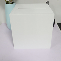 Maßgefertigte Acryl-Hochzeitseinladungskarten-Box mit Schloss Bankett-Wunschbox Spendenbox Wahlurne Vorschlagsbox