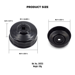 <b>Oil</b> <b>Filter</b> Cap Wrench 80mm 15 Flute Steel <b>Oil</b> <b>Filter</b> Cap Removal <b>Tool</b> - Product Image 2