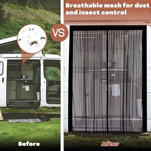 MVP Car <b>Door</b> Mosquito <b>Screen</b> <b>Mesh</b> Curtain Magnetic Ventilation Net For RV Camping Outdoor Use Breathable Protection - Product Image 4