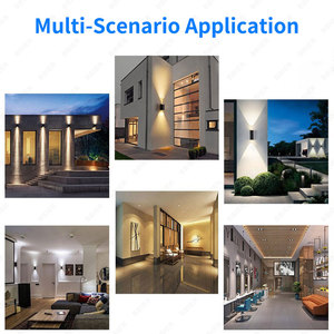 Bbier tùy chỉnh ngoài trời đèn hiện đại IP65 nhôm chống thấm nước bên ngoài hiên hành lang Đèn treo lên và xuống dẫn ánh sáng bức tường - Product Image 6