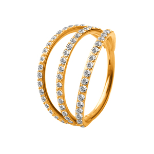 ASTM F136 G23 titanio círculo Piercing triple capa anillo nariz aro ombligo anillo pendiente Piercing joyería para mujer - Product Image 2