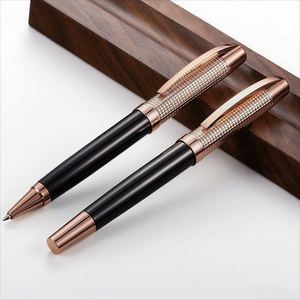 High Quality Luxury Rose Gold Roller Ballpoint <b>Pen</b> Heavy Gift With Metal <b>Refill</b> Gel Ink for Business Writing - Product Image 3