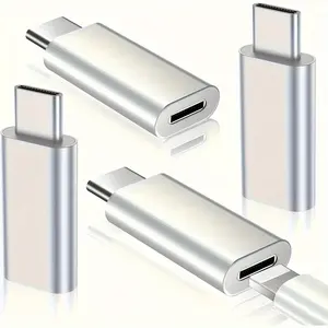Adapter USB-C portabel, Adaptor Otg pengisi daya Cepat PD 480Mpbs Transfer Data pria ke 8 pin Female konektor Otg Adaptor Usb