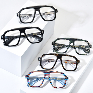 Gafas de acetato Borregls para mujer, nuevo diseño de marca 2026, montura de piloto para hombre, gafas gruesas, lentes ópticas Jmm OCTAVIANI - Product Image 2