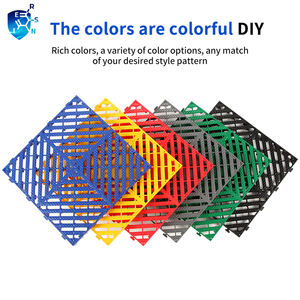 20mm pekerjaan berat saling mengunci PP garasi ubin lantai Modular lantai plastik <span class=keywords><strong>grid</strong></span> untuk gudang Carwash Supermarket penggunaan Rumah Sakit - Product Image 2