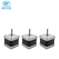 Nema 17 12V Robot mikro torsi tinggi murah Rpm rendah elektrik spindel Motor Stepper