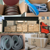 Rouleaux de papier abrasifs, 100mm x 99m, en oxyde d'aluminium rouge, rouleaux de base de papier e-wt, vente en gros