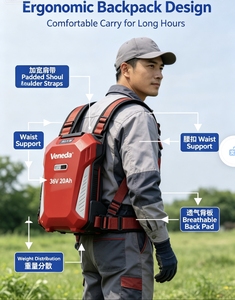 36V 20AH Baterai Lithium Ion Prisma Persegi Isi Ulang 720W untuk Mesin Pemotong Rumput Listrik, Alat Tenaga, dan Penyimpanan Ransel - Product Image 5