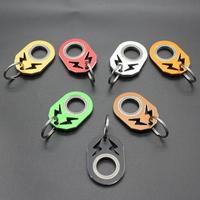 Wsnbwye Schlüssel bund Spinner Spiel Simulation Schlüssel bund Spielzeug Ring Spielzeug Geschenk DIY LED Anime Metall Spinner Schlüssel bund