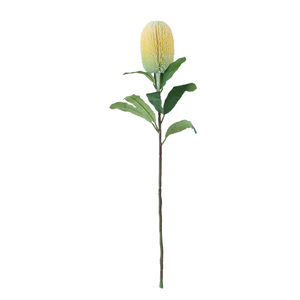 Fleurs artificielles en gros, Banksia à tige longue, fleurs artificielles à grande ouverture, texture naturelle, décoration d'intérieur, arrangement pour <span class=keywords><strong>vase</strong></span> - Product Image 6